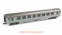 HN4441 Arnold SNCF 3 Coach Pack TEE "Cisalpin" Milan – Paris - Silver livery epoch IV